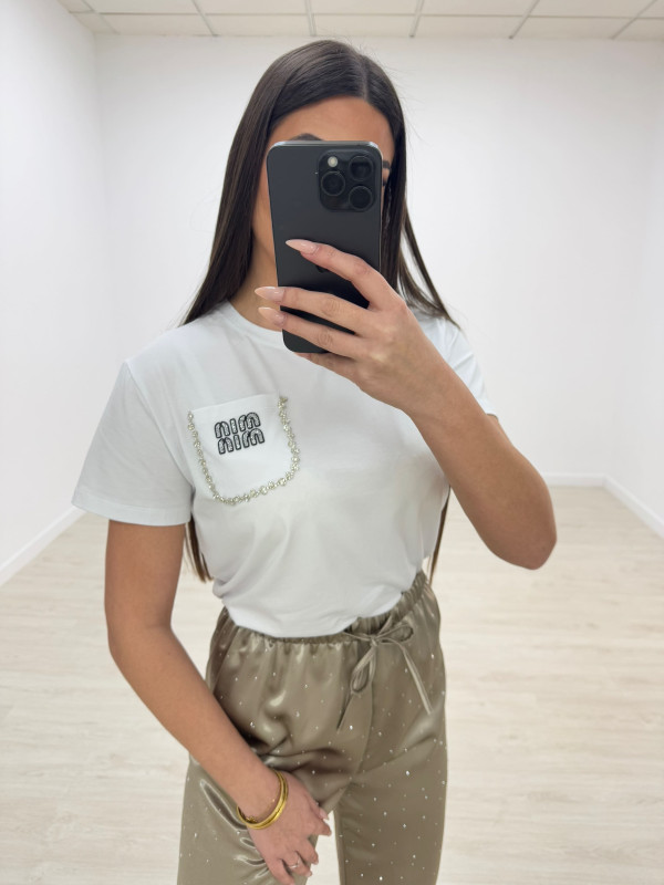 CAMISETA MIU BLANCA